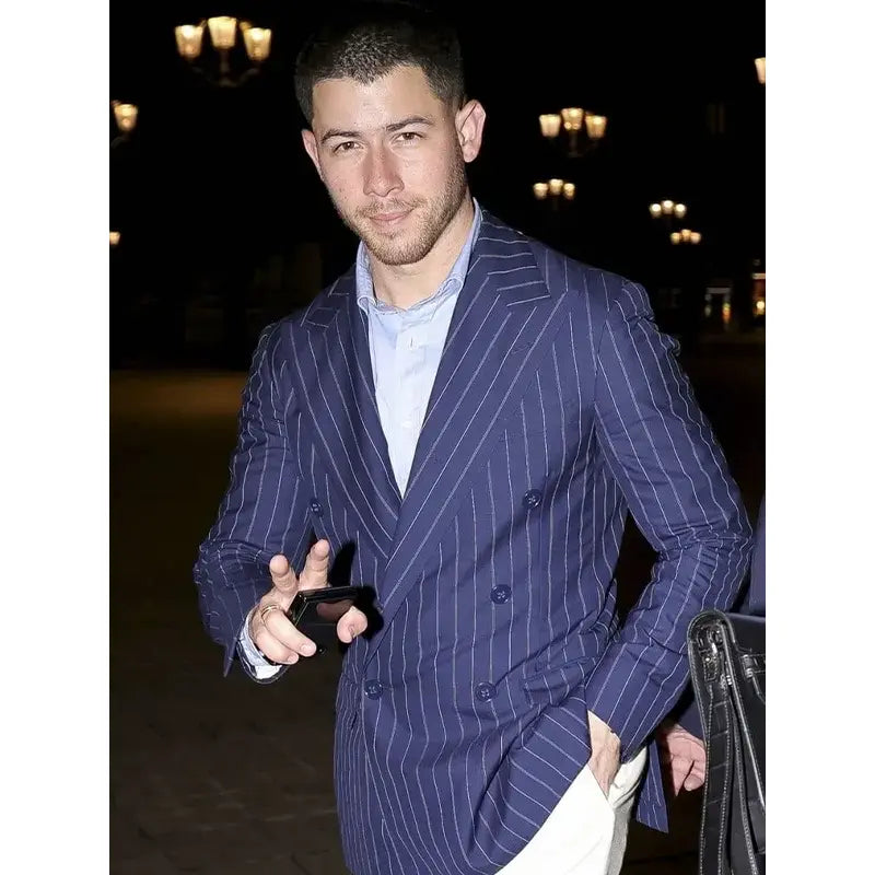 Nick Jonas 2024 Olympics Stripe Blazer