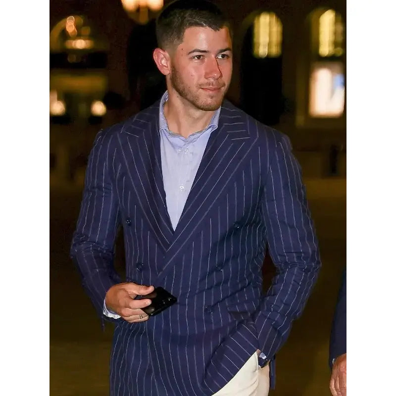 Nick Jonas 2024 Olympics Stripe Blazer