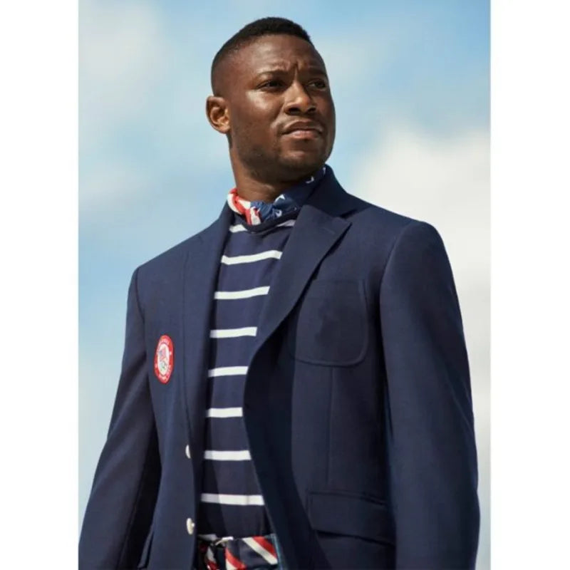 Team Usa Olympic 2021 Navy Blazer Jacket