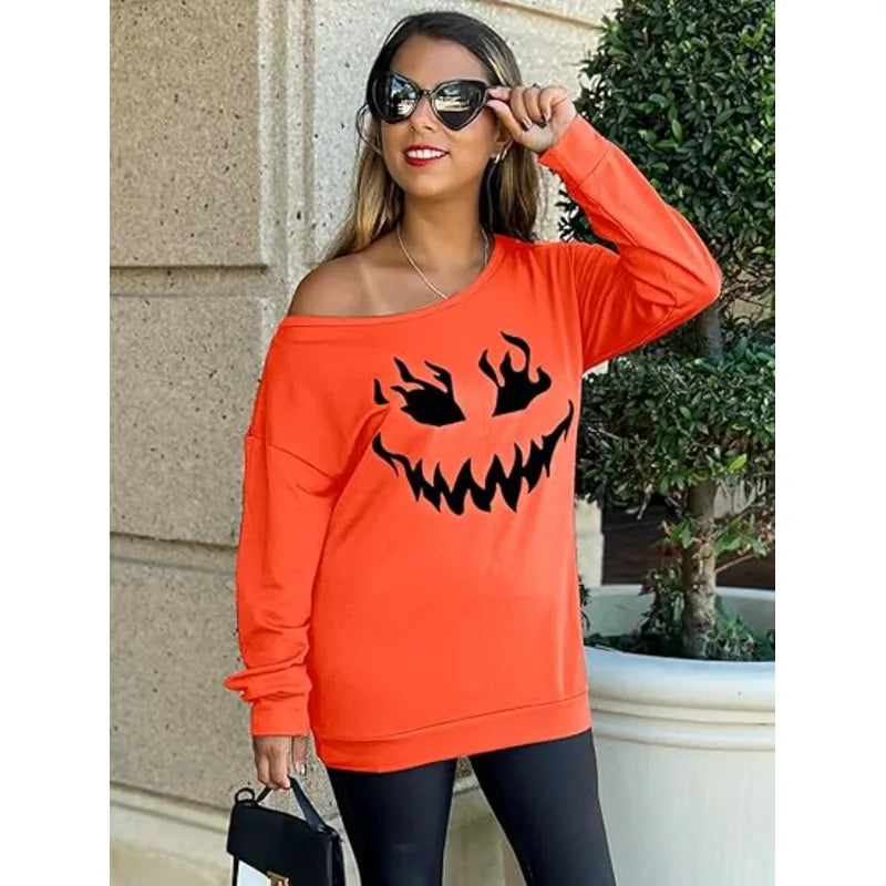 Pumpkin Face LOTUCY Halloween Sweatshirts