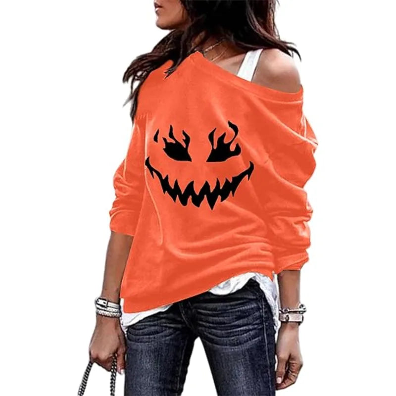 Pumpkin Face LOTUCY Halloween Sweatshirts