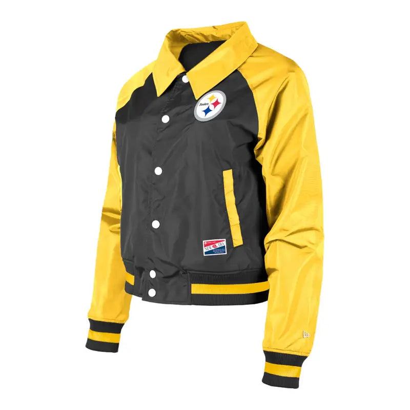 Pittsburgh Steelers Coaches Raglan Full-Snap Jacket