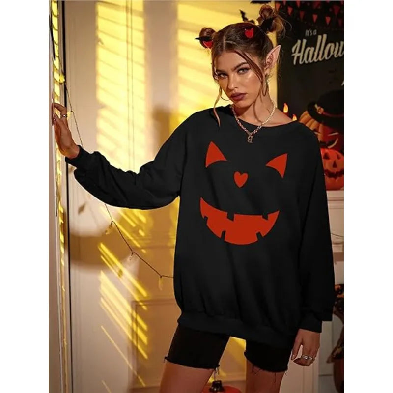 Pumpkin Face LOTUCY Halloween Sweatshirts