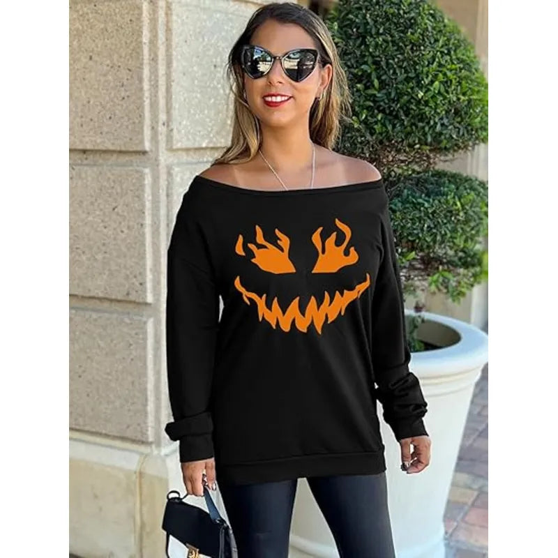 Pumpkin Face LOTUCY Halloween Sweatshirts