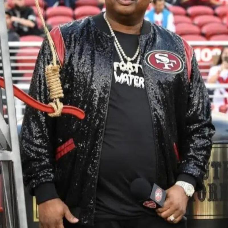 Earl Stevens 49ers San Francisco E40 Sequin Jacket