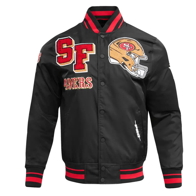 San Francisco 49ers Mashup Men's Rib Satin Jacket