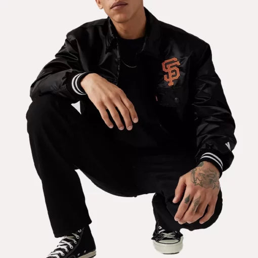 San Francisco Giants Baseball Team Black Jacket