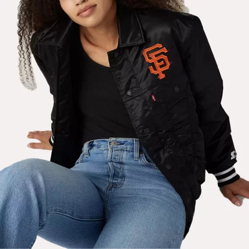 San Francisco Giants Baseball Team Black Jacket