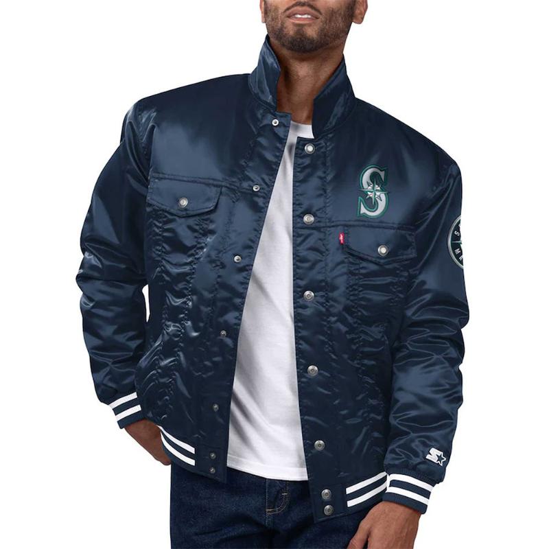 Seattle Mariners Silver Tab Trucker Jacket