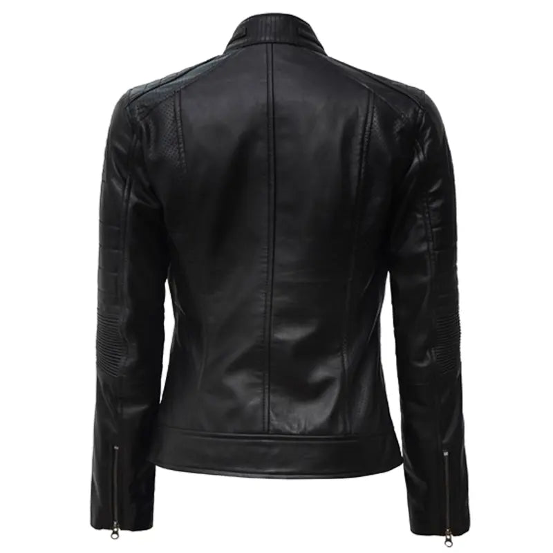 Slim Fit Leather Women's Jacket