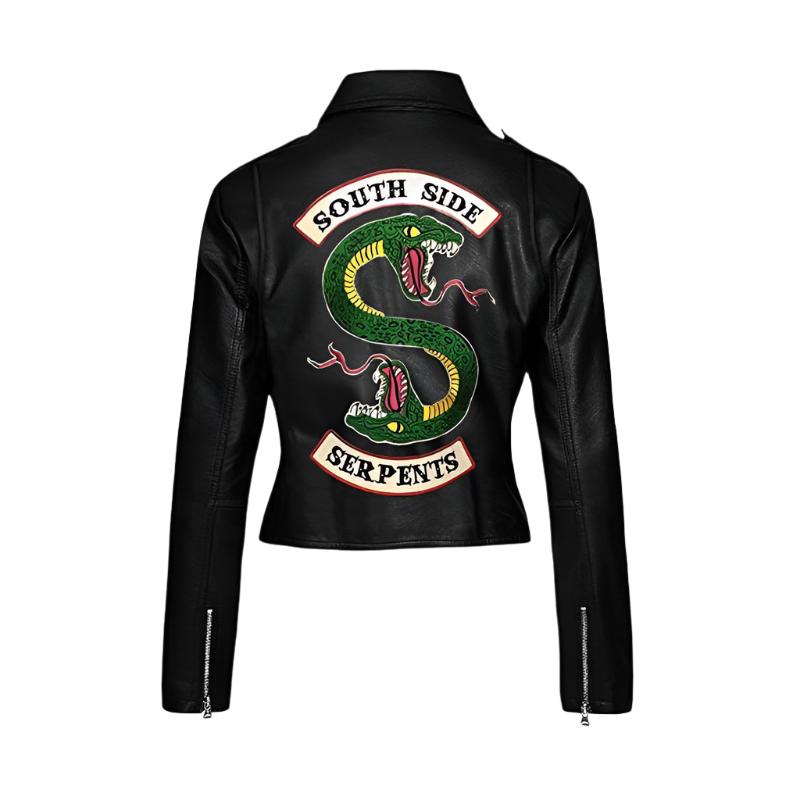 Southside Serpents Riverdale Red & Black Leather Jacket