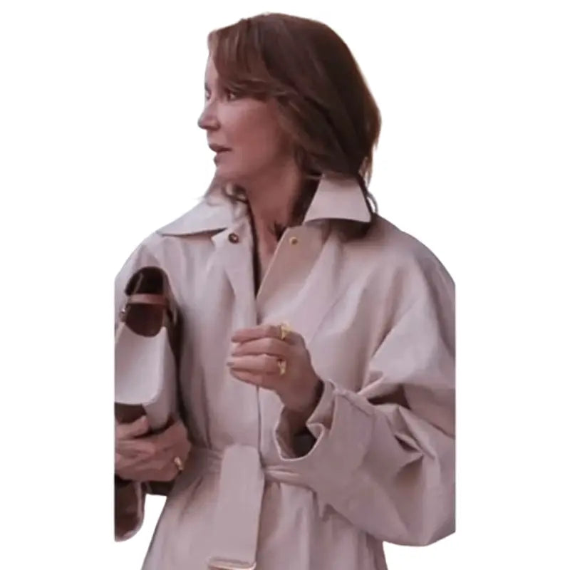 Sylvie Grateau Emily In Paris S04 White Trench Coat