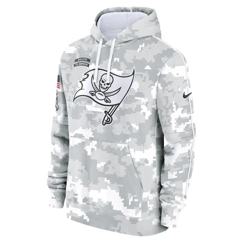 Tampa Bay Buccaneers 2024 Arctic Camo Flag Hoodie