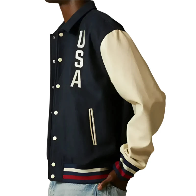 Team USA Olympic 2024 Wool Varsity Jacket