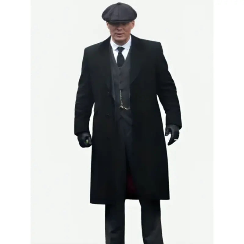 Thomas Shelby Peaky Blinders Black Wool Coat