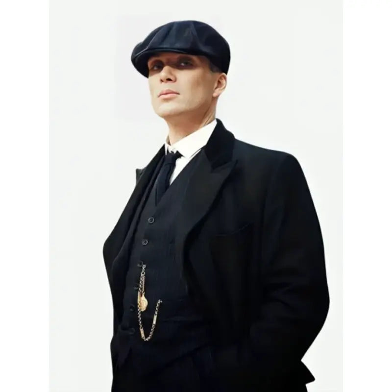 Thomas Shelby Peaky Blinders Black Wool Coat