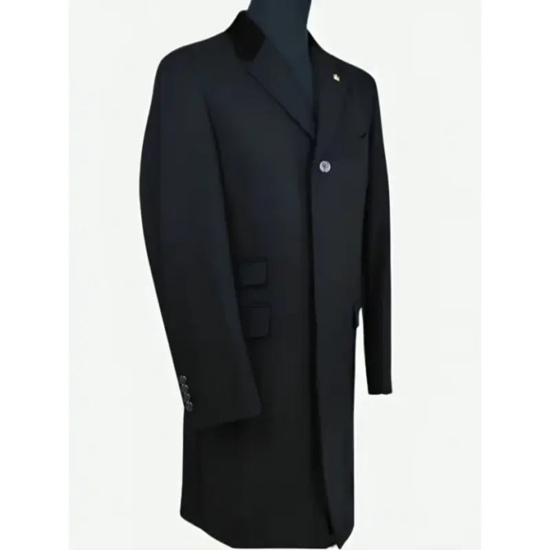 Thomas Shelby Peaky Blinders Black Wool Coat