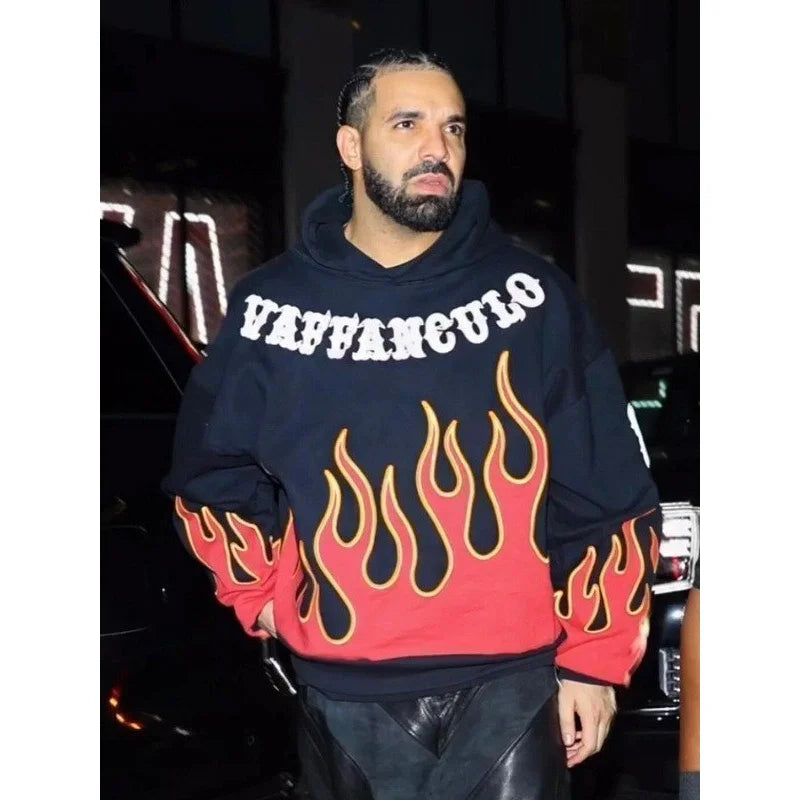 Drake Vaffanculo Flame Fleece Hoodie