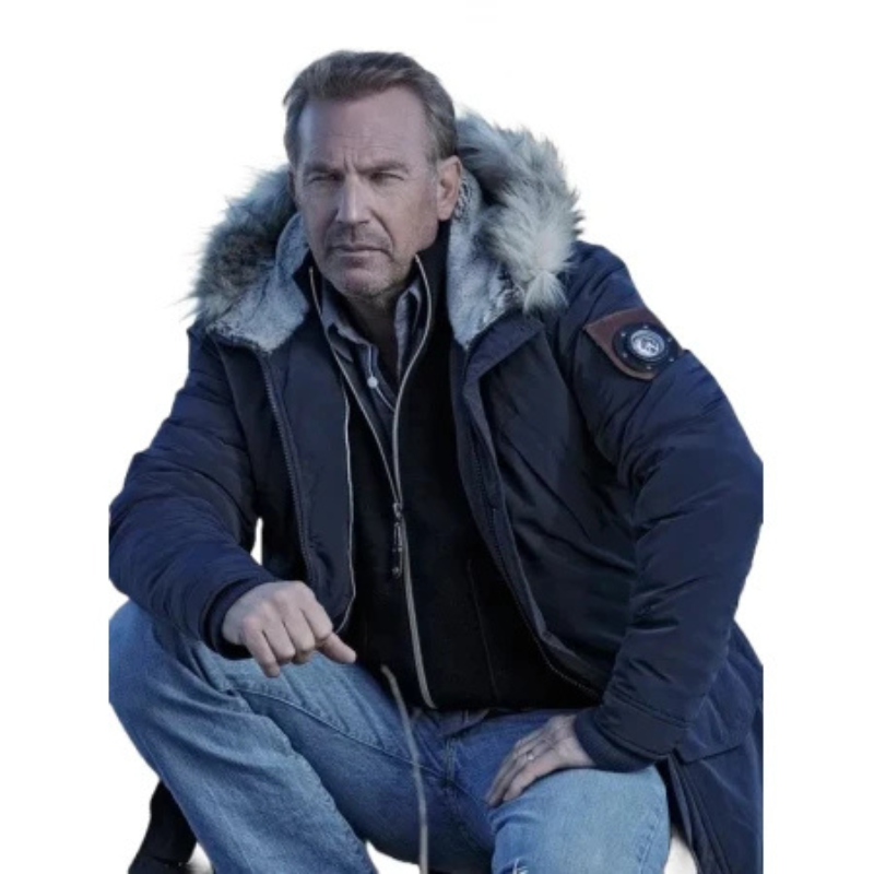 John Dutton Yellowstone S05 Blue Parka Jacket