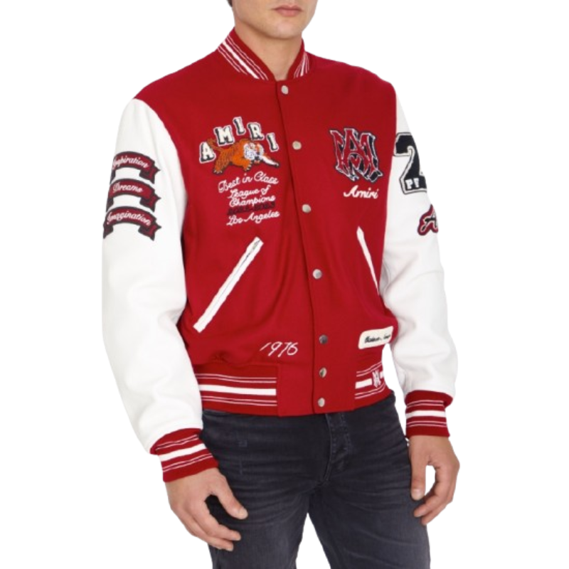 AMIRI Varsity Vintage Patch Bomber Jacket