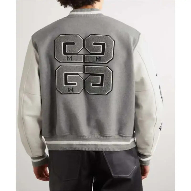 Grey Varsity Jacket