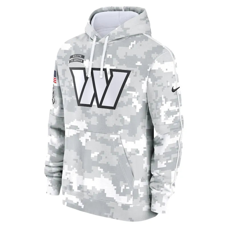 Washington Commanders 2024 Arctic Camo Flag Hoodie