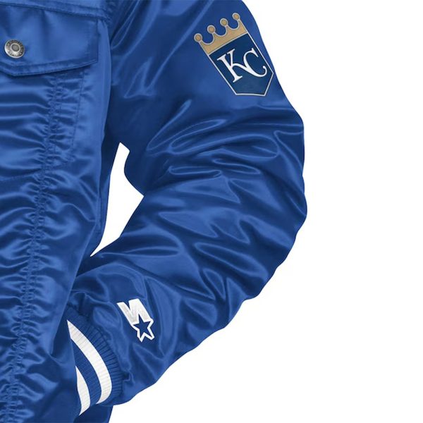 Kansas City Royals Royal Silver Tab Royal Trucker Jacket