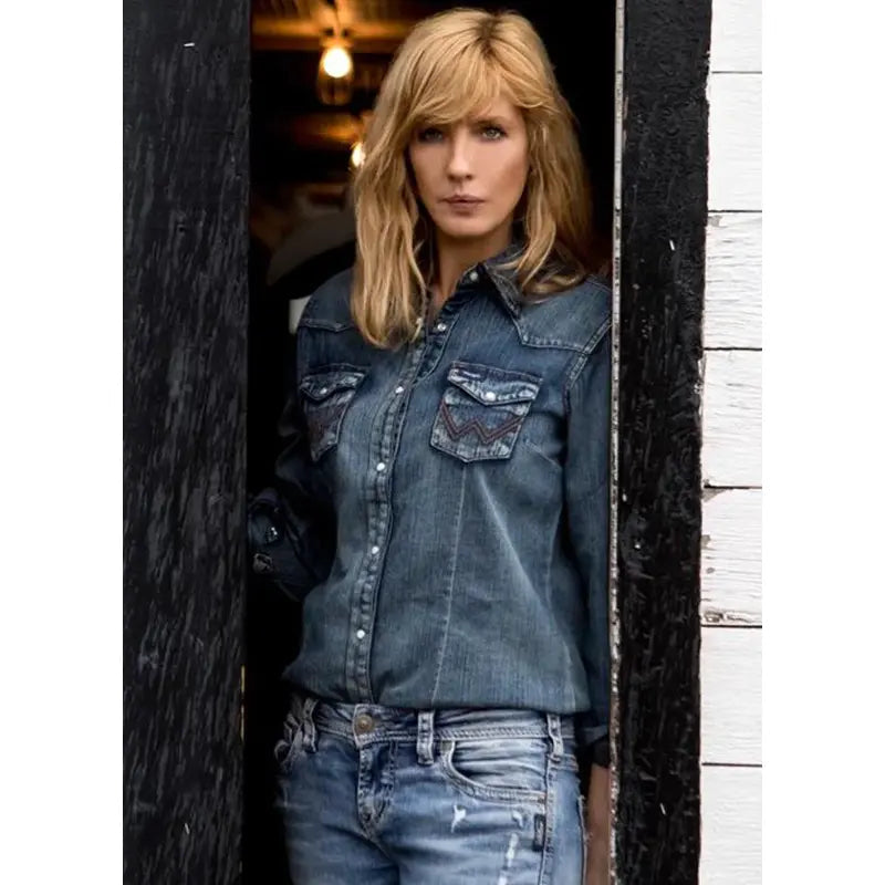 Kelly Reilly Yellowstone Beth Dutton Denim Jacket