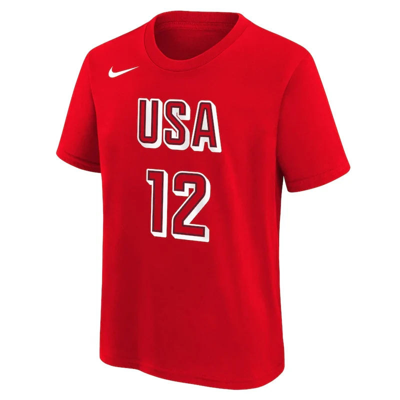 Summer Olympics USA Basketball 2024 Diana Taurasi  Name & Number T-Shirt