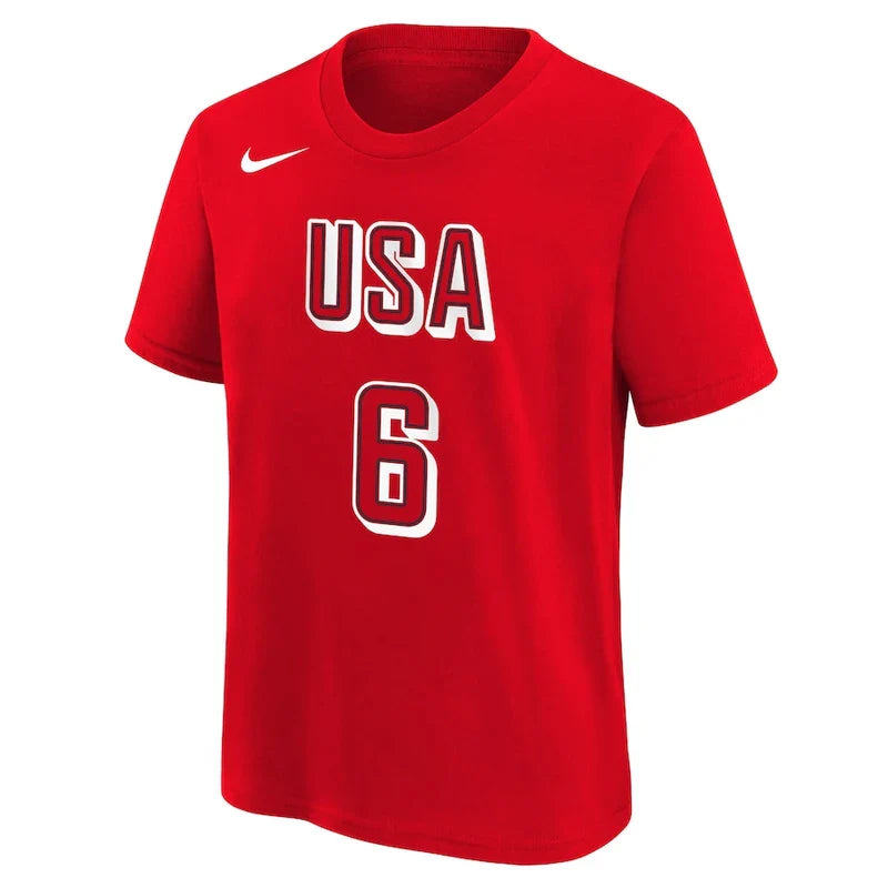 USA Basketball 2024 Summer Olympics Sabrina Ionescu Name & Number T-Shirt